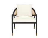 Kirsten Lounge Chair - Linoso Ivory 108715 Sunpan