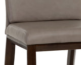 Cashel Dining Chair - Alpine Grey Leather 108721 Sunpan