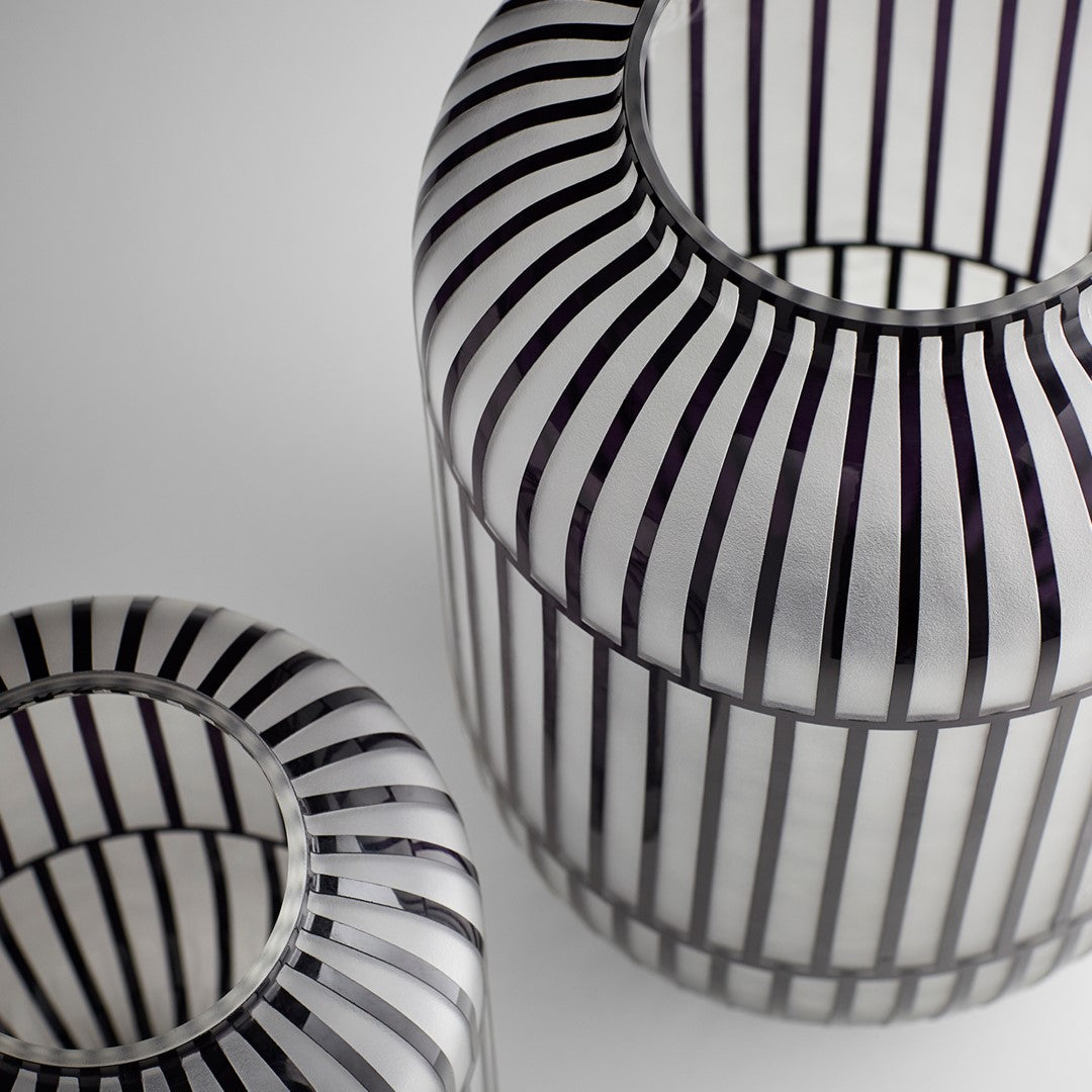 Cyan Design Lined Up Vase - Thumbnail 3