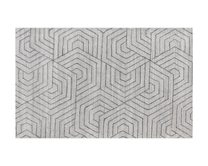 Mazey Hand-Loomed Rug - Grey - 6' X 9' 108735 Sunpan