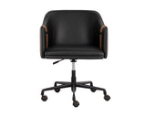 Carter Office Chair - Napa Black / Napa Cognac 108757 Sunpan