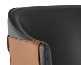 Carter Office Chair - Napa Black / Napa Cognac 108757 Sunpan