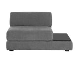 Harmony Modular - Armless Chair - Right Shelf - Danny Dark Grey 108800 Sunpan