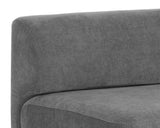 Harmony Modular - Armless Chair - Right Shelf - Danny Dark Grey 108800 Sunpan