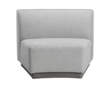 Jaclyn Modular - Armless Chair - Egypt Light Grey / Danny Medium Grey 108802 Sunpan