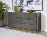 Jenkins Dresser - High Gloss Grey 108809 Sunpan