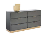 Jenkins Dresser - High Gloss Grey 108809 Sunpan