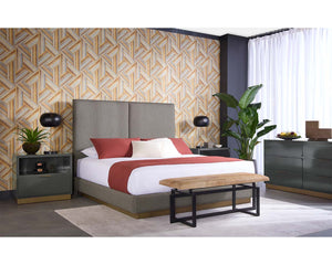 Jenkins Bed - King - Dazzle Grey 108823 Sunpan