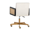 Claudette Office Chair - Linoso Ivory 108839 Sunpan