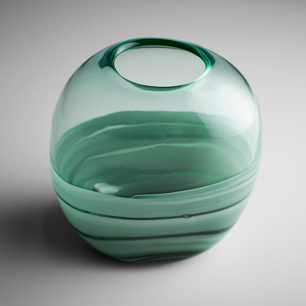 Torrent Vase Green 10883 Cyan Design