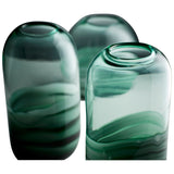 Torrent Vase Green 10885 Cyan Design