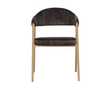 Burgos Dining Armchair - Nono Shitake 108871 Sunpan