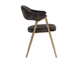 Burgos Dining Armchair - Nono Shitake 108871 Sunpan