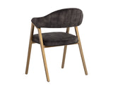 Burgos Dining Armchair - Nono Shitake 108871 Sunpan