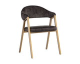 Burgos Dining Armchair - Nono Shitake 108871 Sunpan