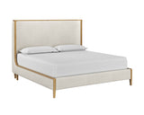 Colette Bed - King - Natural - Effie Linen 108876 Sunpan