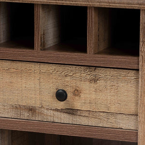 Baxton Studio Baxton Studio Rustic Wood 2-Door Sideboard Buffet - Farmhouse Charm with Industrial Style & Storage BH-001-Yosemile Oak-Buffet