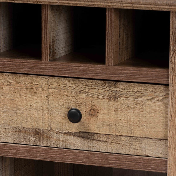 Baxton Studio Baxton Studio Rustic Wood 2-Door Sideboard Buffet - Farmhouse Charm with Industrial Style & Storage BH-001-Yosemile Oak-Buffet