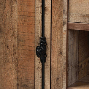 Baxton Studio Baxton Studio Rustic Wood 2-Door Sideboard Buffet - Farmhouse Charm with Industrial Style & Storage BH-001-Yosemile Oak-Buffet