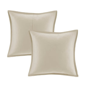 English Elm 7 Piece Seersucker Comforter Set With Throw Blanket In Taupe & Blush - Cozy Cottage Chic Style B035P266669