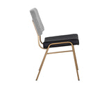 Brinley Dining Chair - Gold - Nightfall Black / Chacha Grey 108903 Sunpan