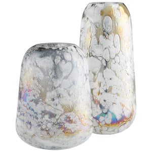 Moonscape Vase Iridescent 10890 Cyan Design