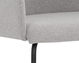 Hensley Dining Armchair - Mina Warm Grey 108914 Sunpan