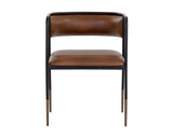 Brenan Dining Armchair - Bravo Cognac 108946 Sunpan