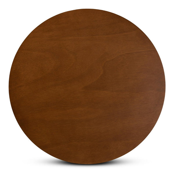 Baxton Studio Baxton Modern Round Wood Dining Table for Small Spaces - Stylish Walnut Finish & Comfortable Seating Ela Walnut RH7230T-Walnut-35-IN-DT