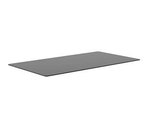 Glass Dining Table Top - Rectangular - Smoke Grey - 96" 108952 Sunpan