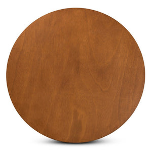 Baxton Studio Baxton Studio Alayna Round Wood Dining Table - Modern Walnut Finish for Compact Spaces & Style RH7048T-Walnut-35-IN-DT
