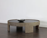 Brunetto Coffee Table - Large - Ash Grey 108976 Sunpan