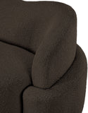 Principessa Brown Boucle Fabric Chair 108Brown-C Meridian Furniture