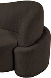 Principessa Brown Boucle Fabric Chair 108Brown-C Meridian Furniture