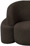 Principessa Brown Boucle Fabric Chair 108Brown-C Meridian Furniture