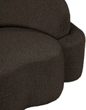 Principessa Brown Boucle Fabric Chair 108Brown-C Meridian Furniture