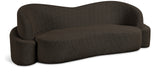 Principessa Brown Boucle Fabric Sofa 108Brown-S Meridian Furniture