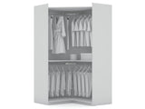 Manhattan Comfort Mulberry Contemporary - Modern Wardrobe/ Armoire/ Closet White 108GMC1