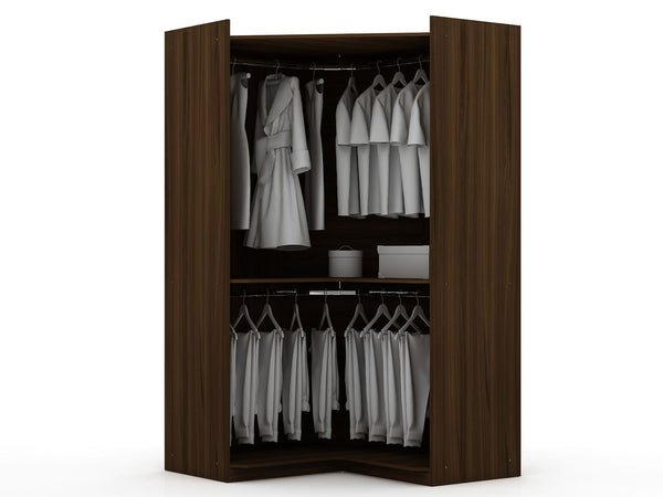 Manhattan Comfort Mulberry Contemporary - Modern Wardrobe/ Armoire/ Closet Brown 108GMC5