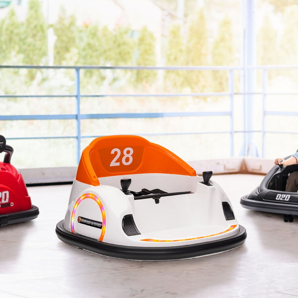 English Elm Qaba 12v Electric Toddler Bumper Car with Remote Control Led Lights and 360 Spin W2225P229194