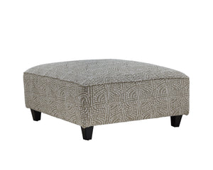 Fusion Hogan Multi-functional Padded Square Cocktail Ottoman In Grey - Stylish, Sturdy, And Safe For Kids Grey Ws ,99% Polypropylene 1% Polyester 109 Allegory Linen Cocktail Ottoman
