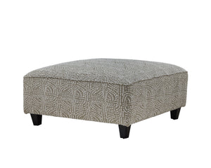 Fusion Hogan Multi-functional Padded Square Cocktail Ottoman In Grey - Stylish, Sturdy, And Safe For Kids Grey Ws ,99% Polypropylene 1% Polyester 109 Allegory Linen Cocktail Ottoman