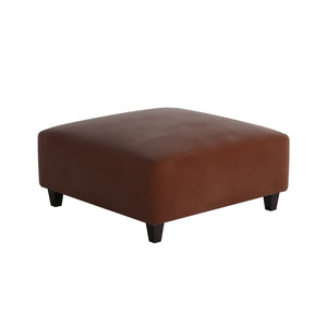 Fusion Bella Burnt Orange Cocktail Ottoman - Stylish, Durable, Padded Centerpiece For Sitting And Serving Burnt Orange W,100% Polyester 109-c Bella Burnt Orange Cocktail Ottoman