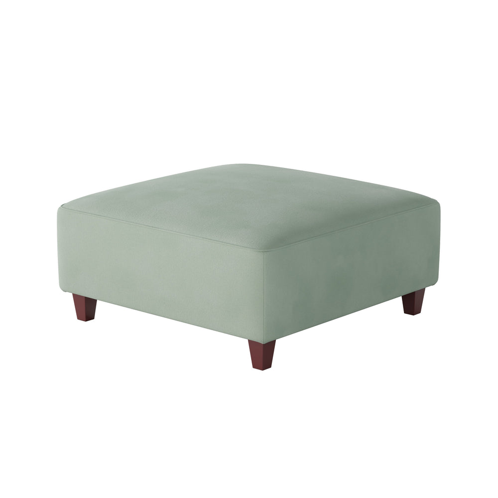 Fusion Bella Eucalyptus Cocktail Ottoman - Stylish, Padded Centerpiece For Seating And Relaxation In Green Mint Green W,100% Polyester 109-c Bella Eucalyptus Cocktail Ottoman