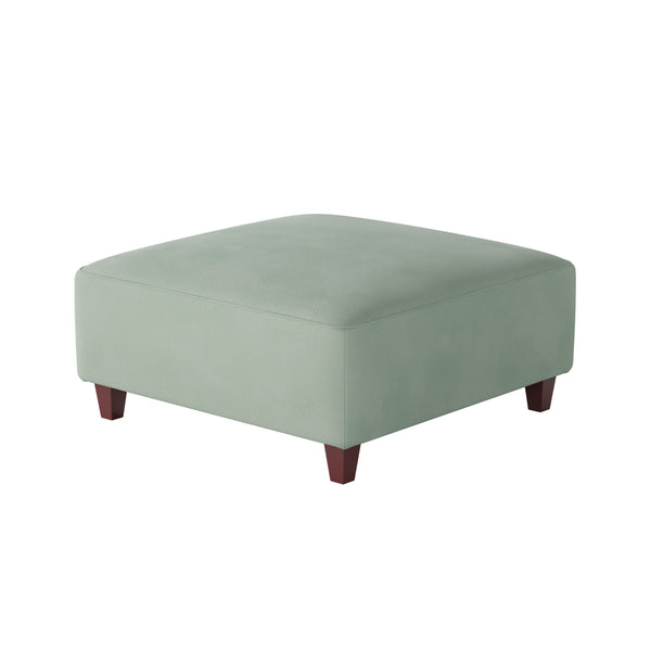 Fusion Bella Eucalyptus Cocktail Ottoman - Stylish, Padded Centerpiece For Seating And Relaxation In Green Mint Green W,100% Polyester 109-c Bella Eucalyptus Cocktail Ottoman