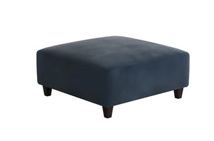 Fusion Bella Midnight Cocktail Ottoman - Stylish, Durable, And Child-safe Padded Centerpiece For Any Room Blue W ,100% Polyester 109-c Bella Midnight Cocktail Ottoman