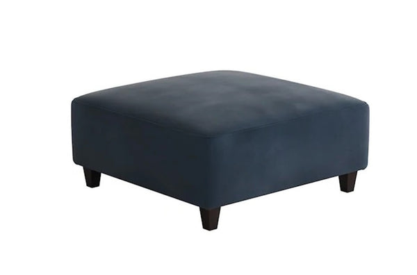 Fusion Bella Midnight Cocktail Ottoman - Stylish, Durable, And Child-safe Padded Centerpiece For Any Room Blue W ,100% Polyester 109-c Bella Midnight Cocktail Ottoman