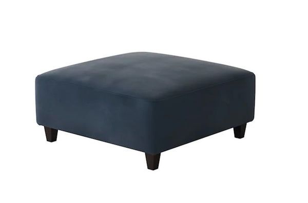 Fusion Bella Midnight Cocktail Ottoman - Stylish, Durable, And Child-safe Padded Centerpiece For Any Room Blue W ,100% Polyester 109-c Bella Midnight Cocktail Ottoman
