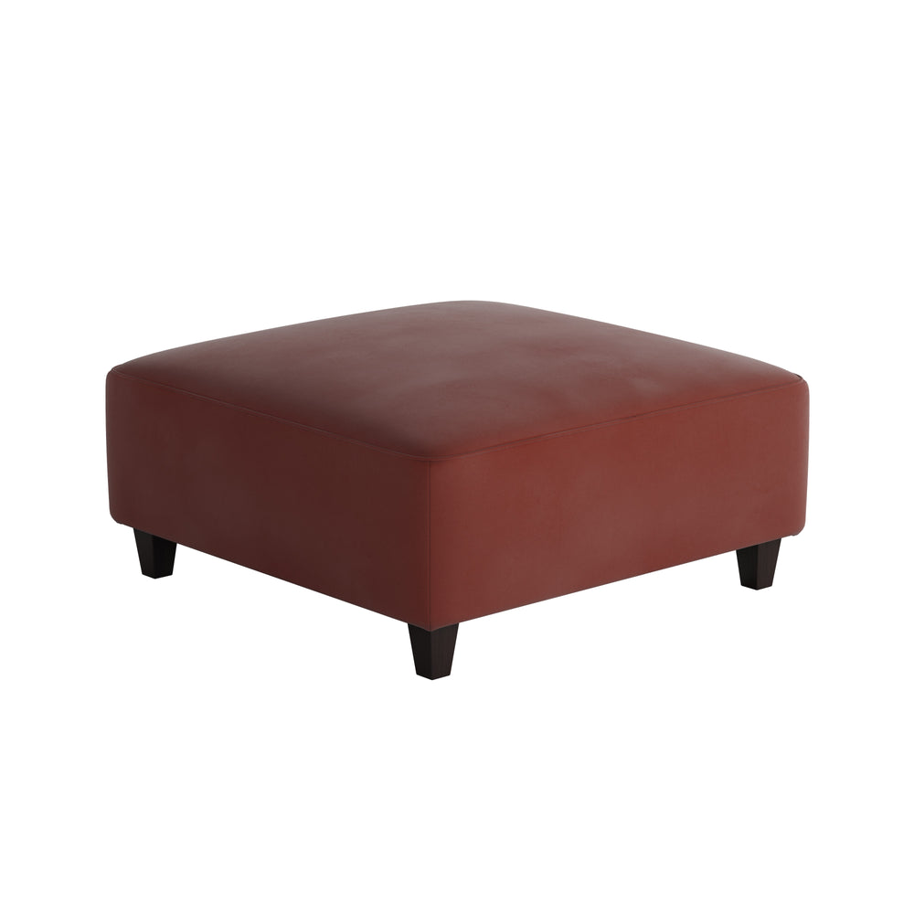 Fusion Bella Rouge Elegant Cocktail Ottoman - Stylish Padded Centerpiece With Durable Brock Berber Fabric Rouge W,100% Polyester 109-c Bella Rouge Cocktail Ottoman