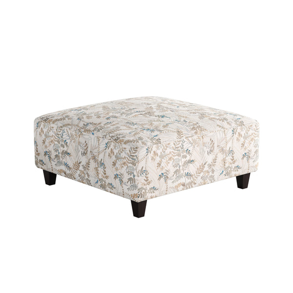 Fusion Fetty Citrus Cocktail Ottoman - Stylish, Padded Centerpiece For Family Spaces With Fun Pattern Multi S,96% Polyester,4% Linen 109-c Fetty Citrus Cocktail Ottoman